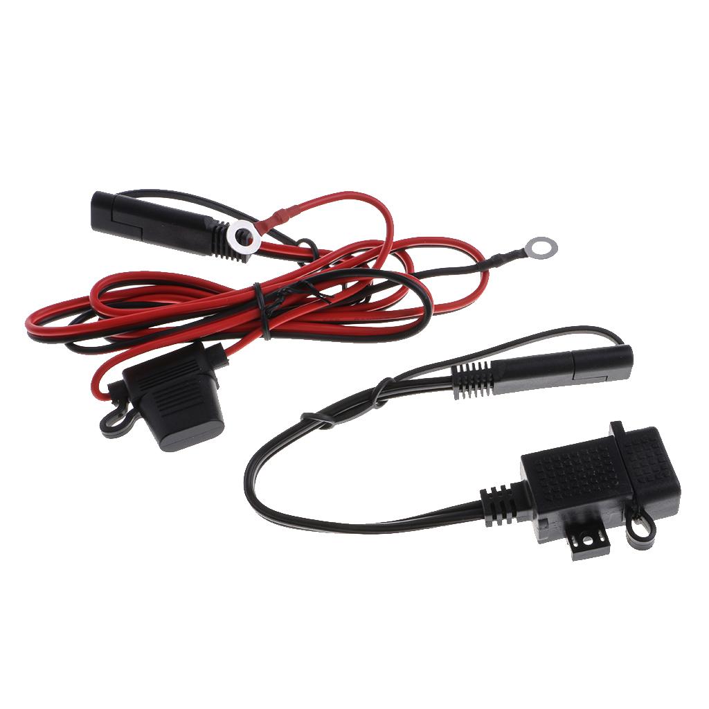 3.1Amp Waterproof Motorcycle USB Charger Kit SAE To USB Adapter for Phones