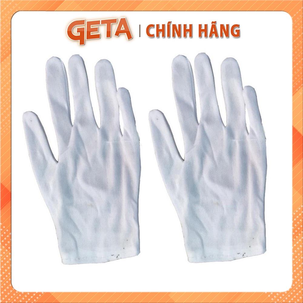 Bao tay trắng vải cotton 2 chiều (vải sẹc) cho lễ tân, bảo vệ, duyệt binh (100 đôi)