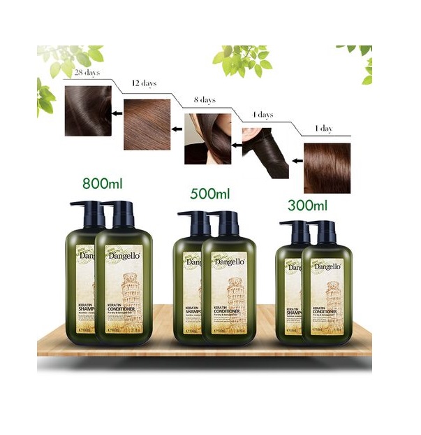 Bộ Dầu Gội và Dầu Xả D'angello Keratin 800ml