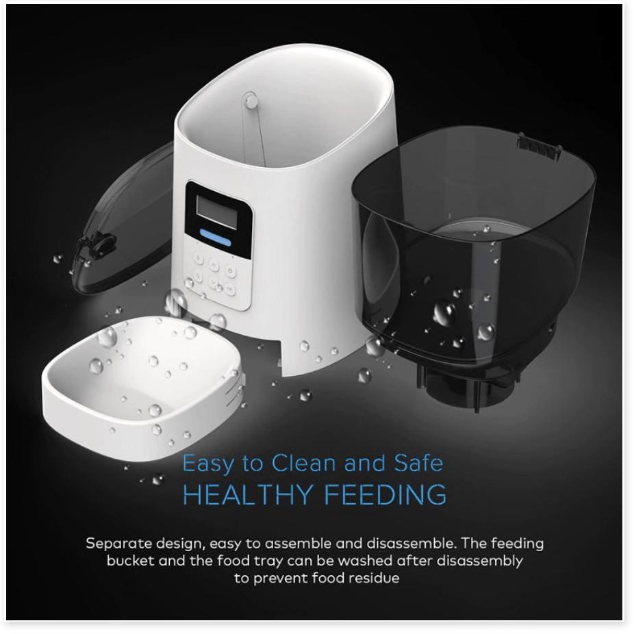 Máy cho thú cưng ăn tự động Pet Feeder 6L LED UV&amp;Voice - hàng cao cấp