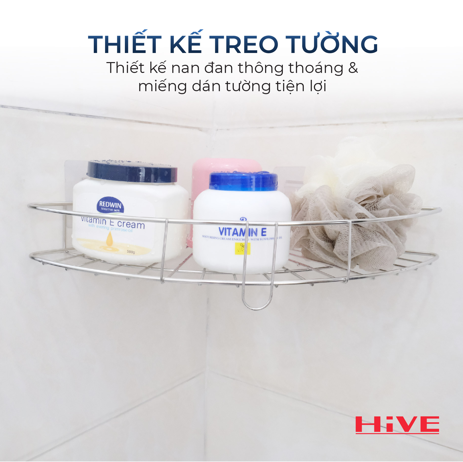 KỆ GÓC TAM GIÁC HiVE INOX CAO CẤP