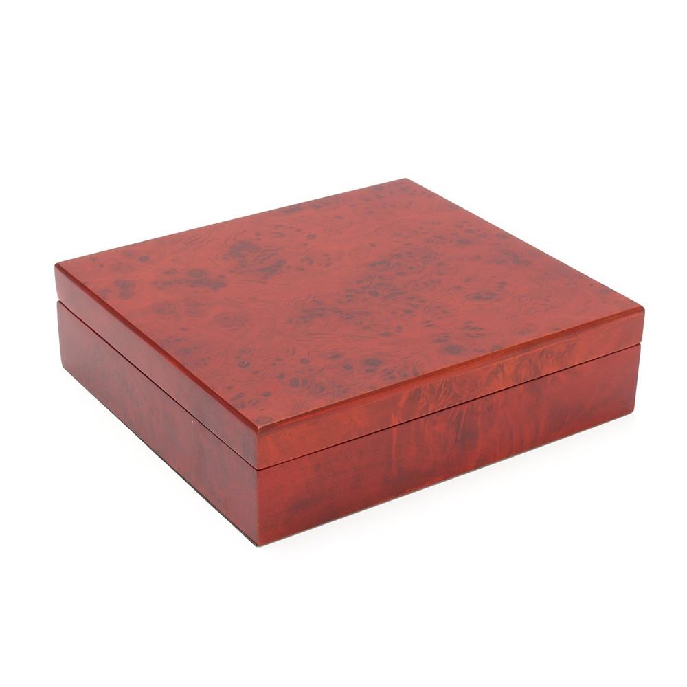 Hộp gỗ Cedar làm ẩm xì gà với máy đo độ ẩm hygrometer