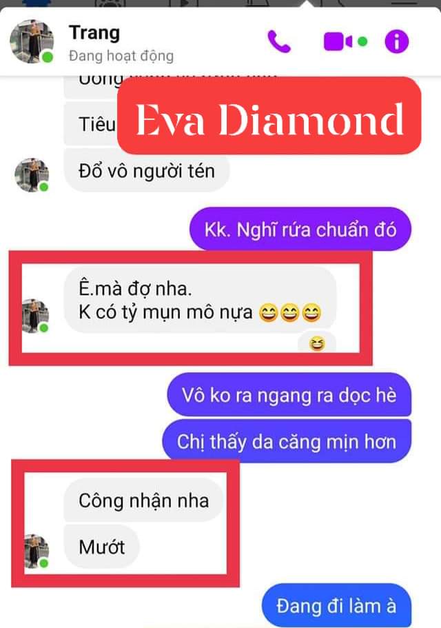 { combo 10 ] Eva Diamond Thải Độc Đẹp Da cân bằng nội tiết giảm tình trạng nóng trong bốc hỏa da khô sạm