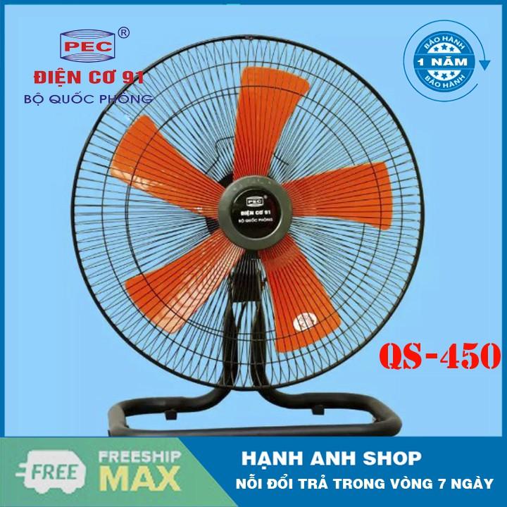 Quạt sàn thân sắt, sải cánh 450 Điện cơ 91 QS-450- Hàng chính hãng