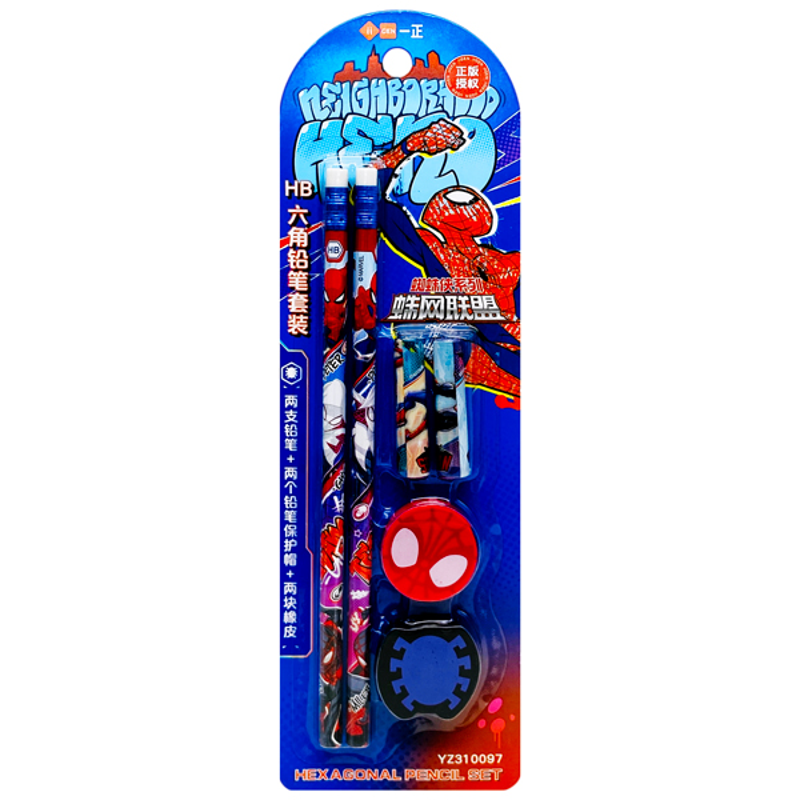 Ligen - Vỉ 12 Viết Chì HB Spiderman 310029