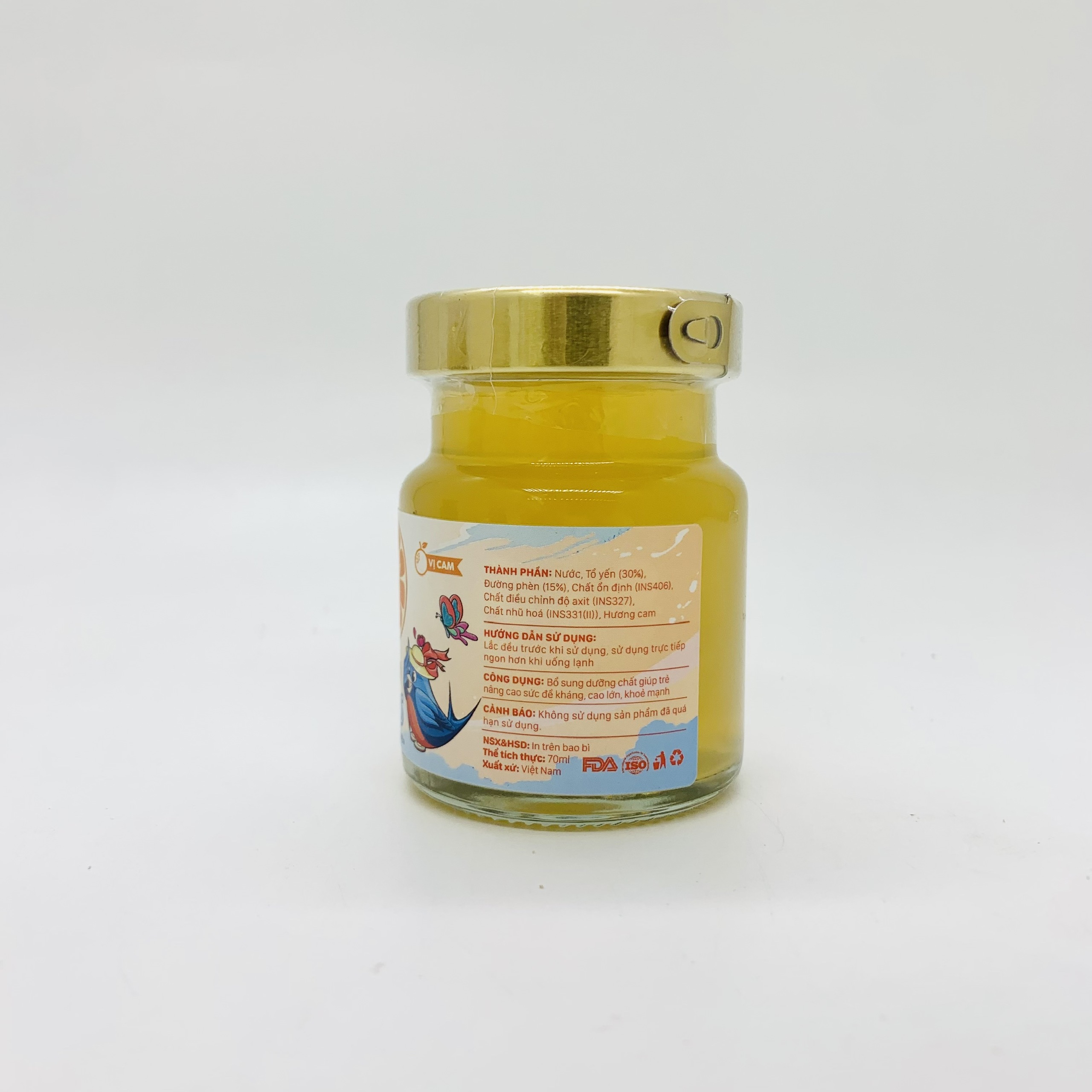 Yến sào cao cấp Thượng Vy Yến Tổ yến chưng sẵn Vị Cam - Yến biển chưng sẵn vị cam cho bé
