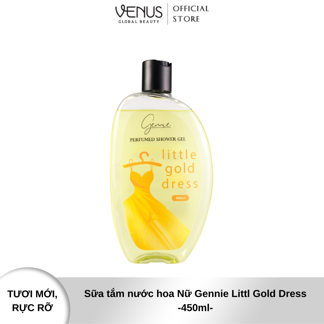Hình ảnh Bộ đôi Nước hoa và Sữa tắm Nữ Gennie Little Gold Dress (50ml - 450ml)