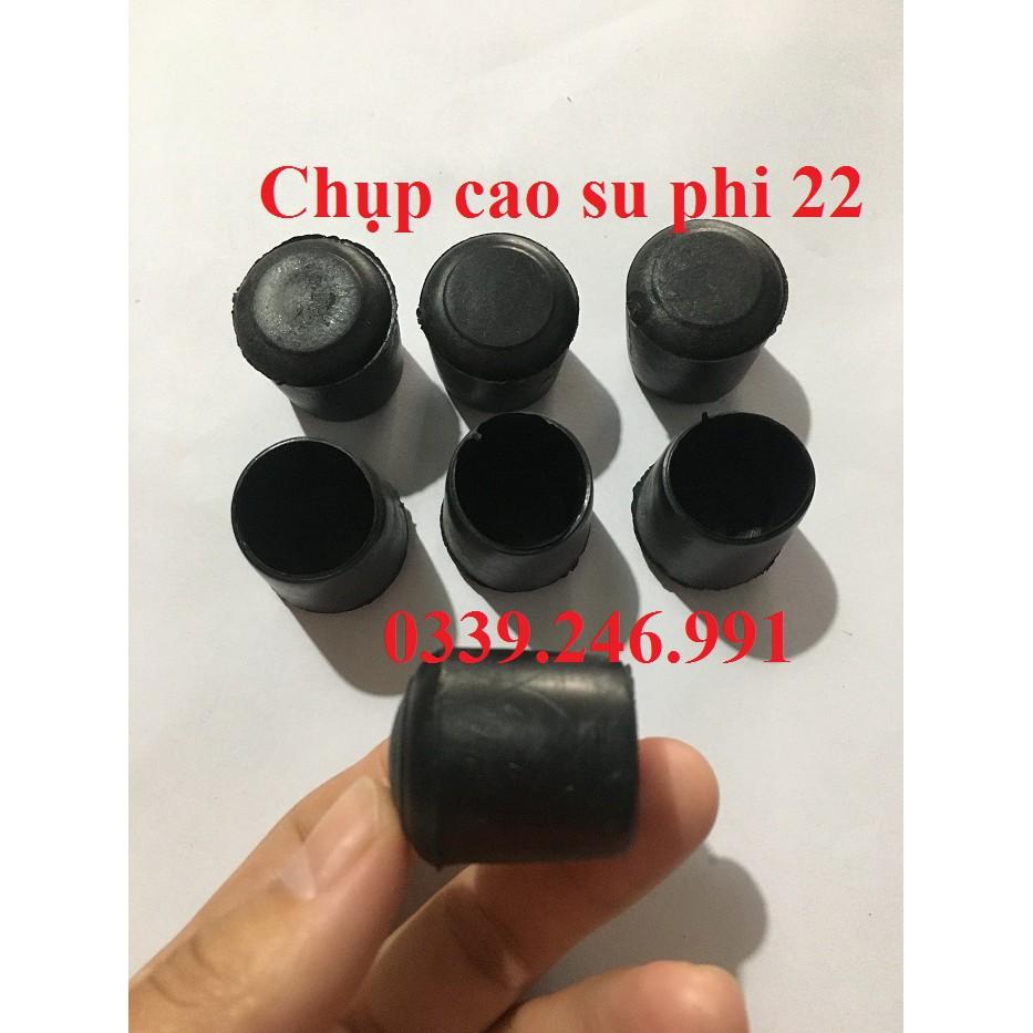 5 chiếc núm KT phi 22 bao ngoài, chân đế, chụp cao su bọc chân bàn ghế, ống  hộp