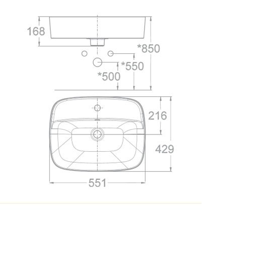 Chậu rửa lavabo đặt bàn American WP-0618 Signature