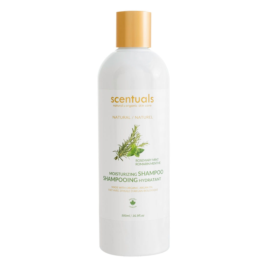 Dầu Gội Dưỡng Ẩm Hương Thảo Scentuals - ROSEMARY MINT 100% Natural moisturizing shampoo 500ml