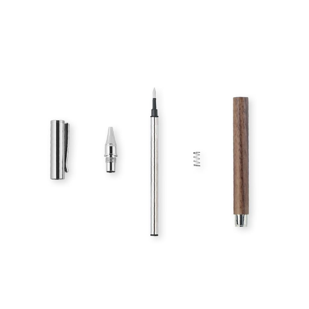 Bút Bi Nắp Bạc Vỏ Gỗ (BB02)