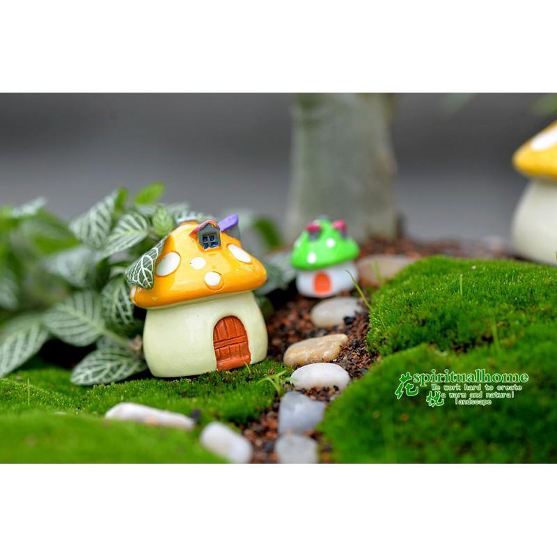 Phụ kiện nhà nấm trang trí tiểu cảnh terrarium, DIY, handmade, smile