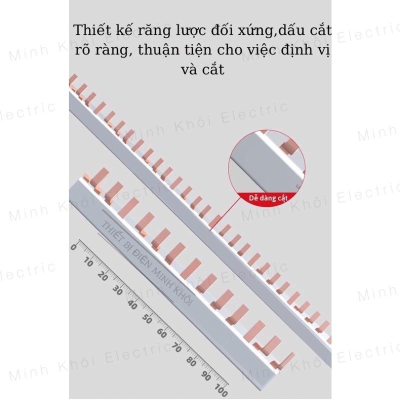 Thanh Lược Cài Át, Aptomat, Tủ Công Nghiệp, thanh lược đồng, cài răng nối át