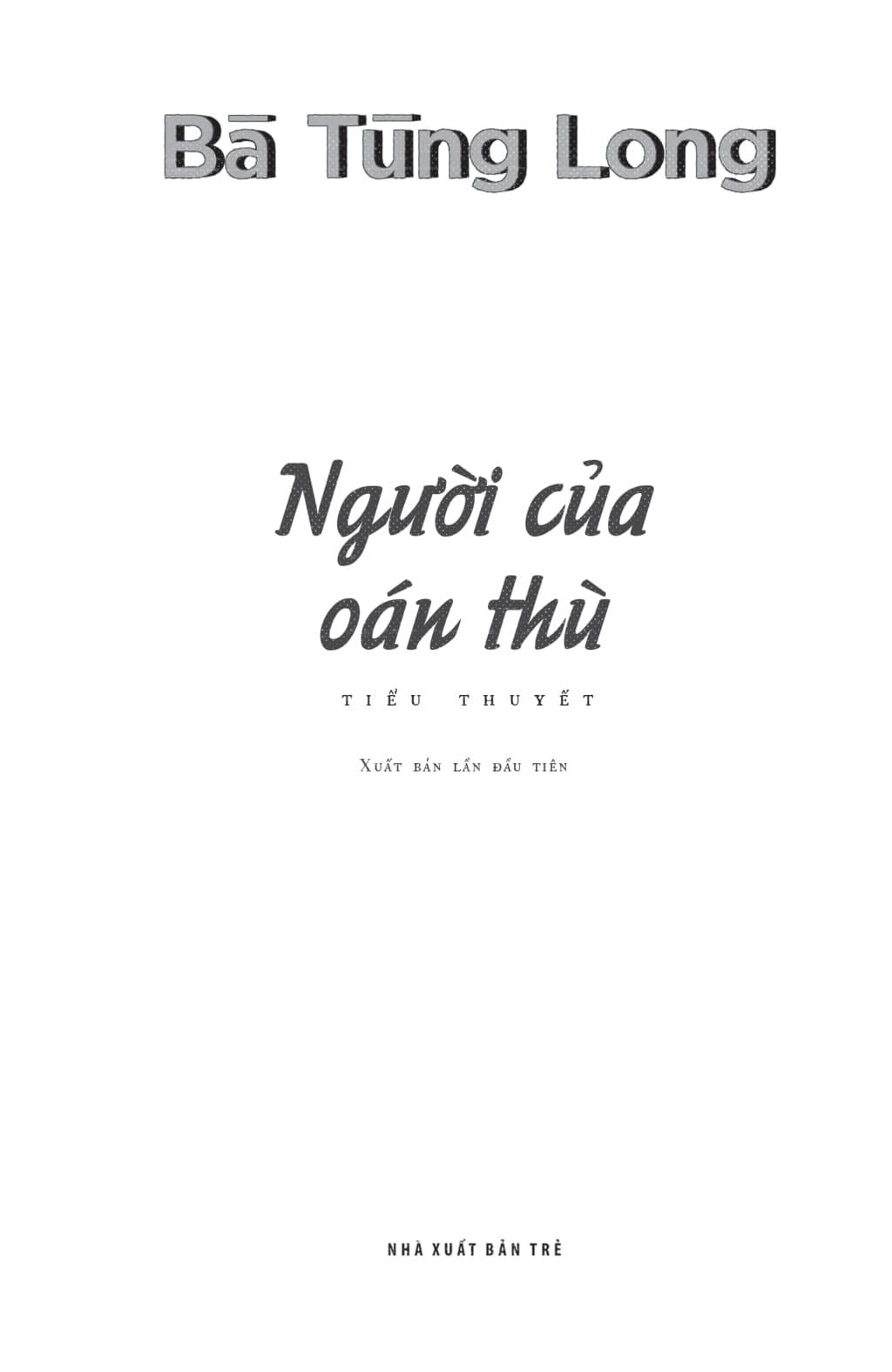 Người Của Oán Thù
