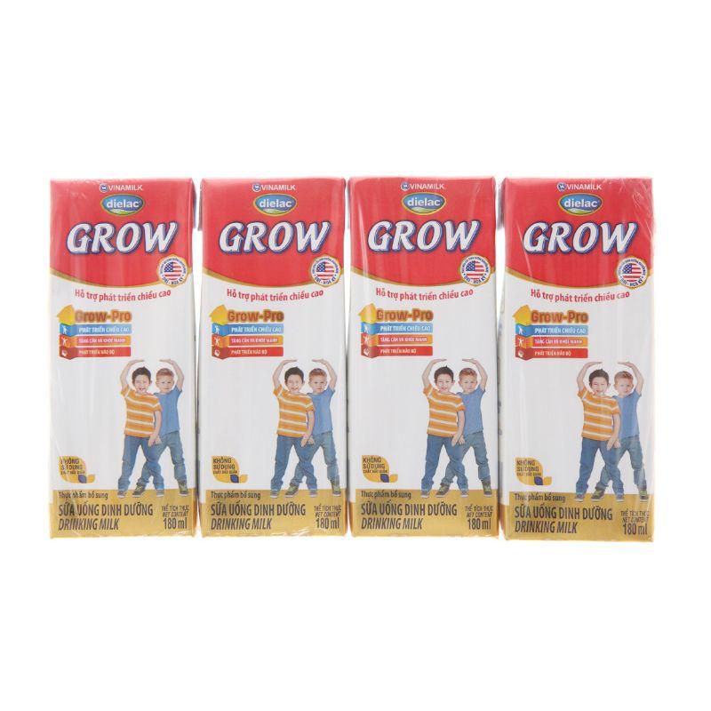 Sữa Bột Pha Sẵn Dielac Grow 180ML Lốc 4 Hộp – 8934673591348