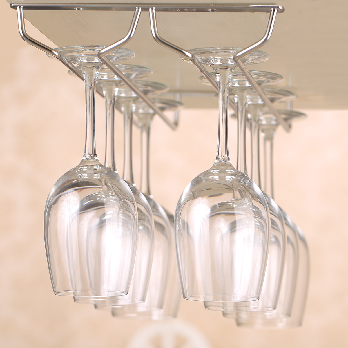 Giá Treo Ly Rượu Quầy Bar 9-12 Ly Inox Cao Cấp - Hàng Nhập Khẩu