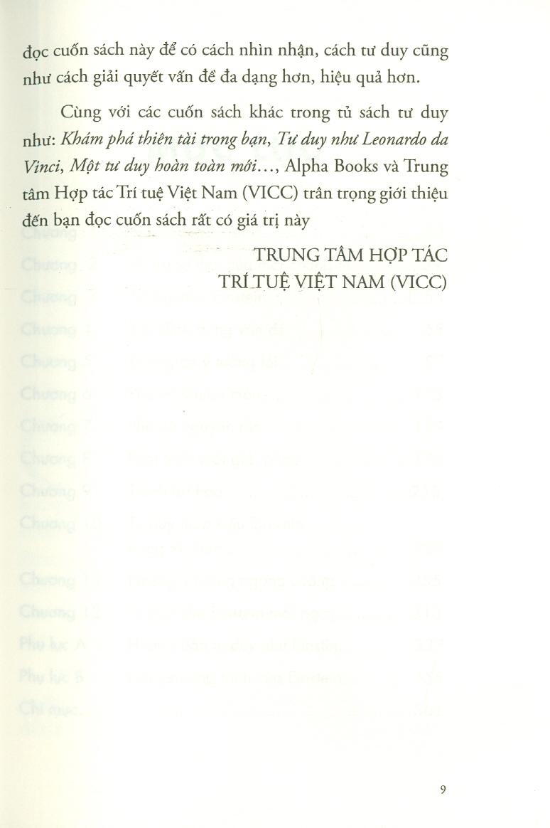 Tư Duy Như Einstein - Các Phương Pháp Đơn Giản Để Phá Vỡ Nguyên Tắc Và Khám Phá Khả Năng Thiên Tài tiềm Ẩn Trong Bạn