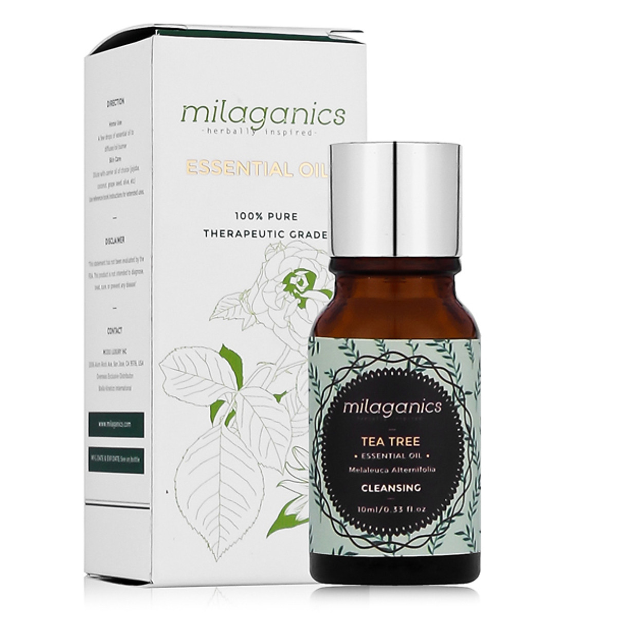 Tinh Dầu Tràm Trà Milaganics Tea Tree Essential Oil 10ml