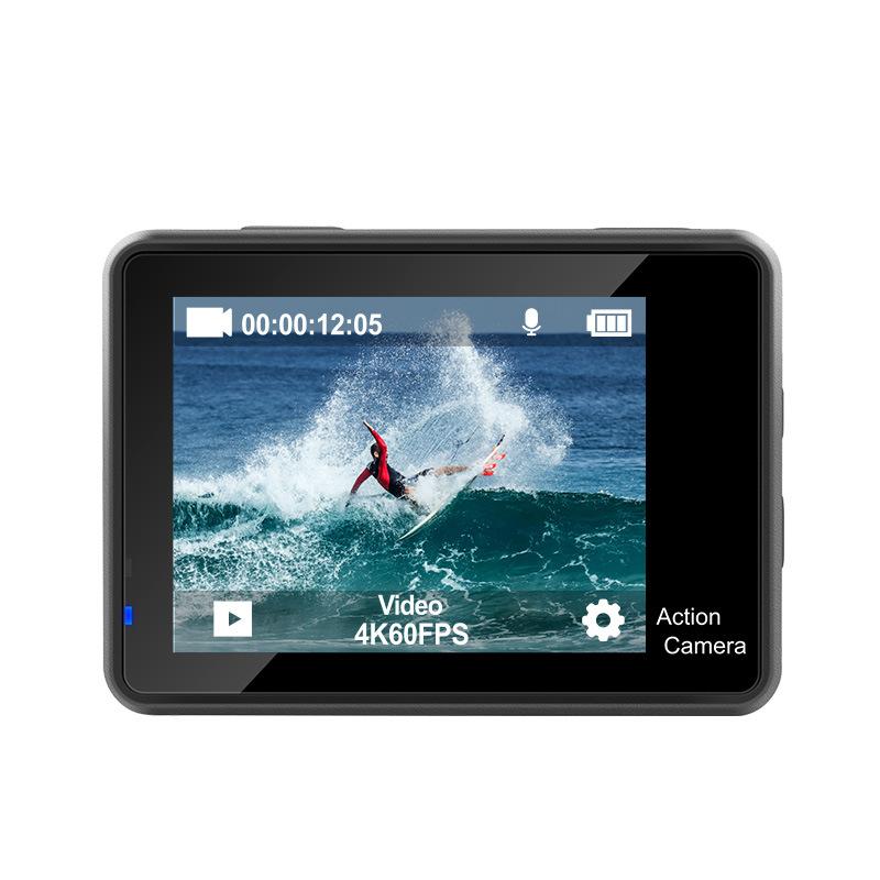 Ourlife Camera Hành Động 4K 30FPS Màn Hình Kép Điều Khiển Từ Xa Wifi Go Mini Chống Nước Lái Xe Đạp Thể Thao Camera Hành Động