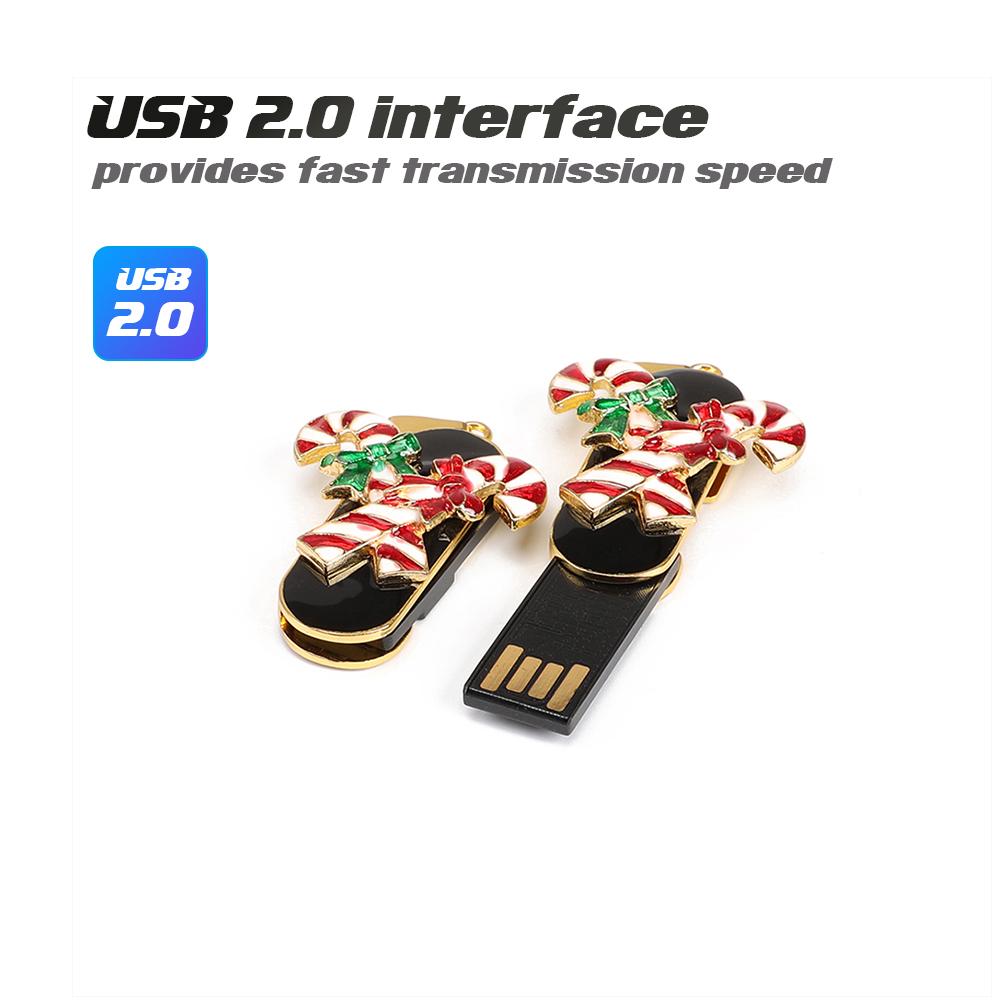Ổ cứng U Disk Portable USB 2.0 Creative Christmas Series Disk Crystal Candy