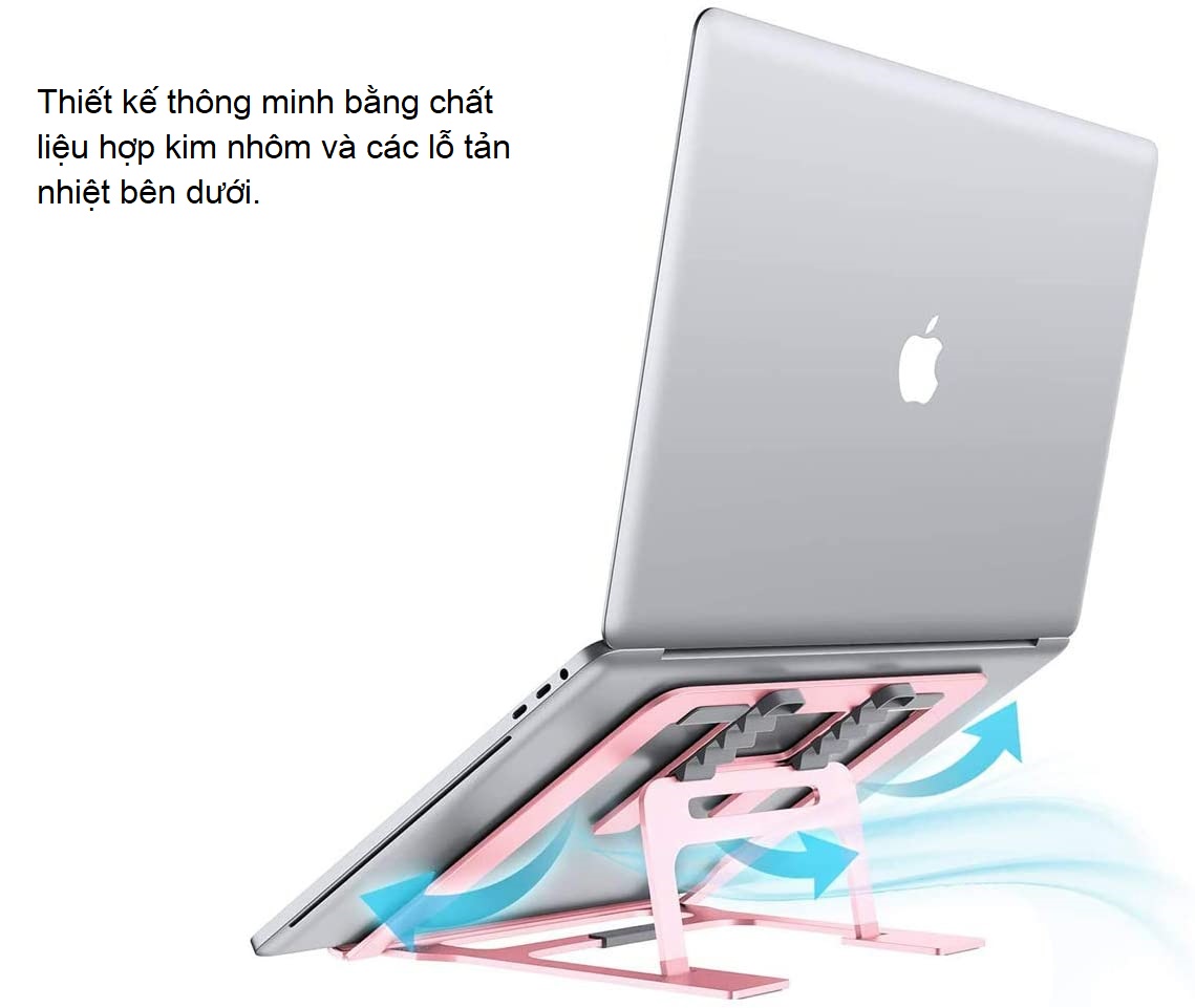 Giá Đỡ Máy Tính, Laptop, iPad, Macbook Hợp Kim Nhôm Cao Cấp. Hỗ Trợ Tản Nhiệt Chống Mỏi Cổ, Vai, Gáy. Hàng Chính Hãng Tamayoko