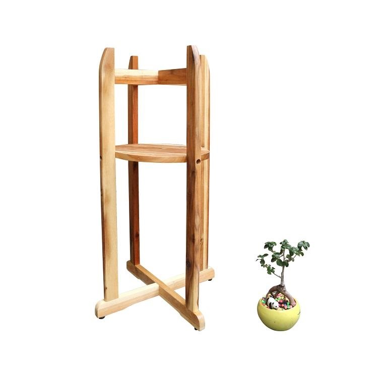 Kệ gỗ để chậu hoa gỗ tràm phù hợp với nhiều không gian căn nhà