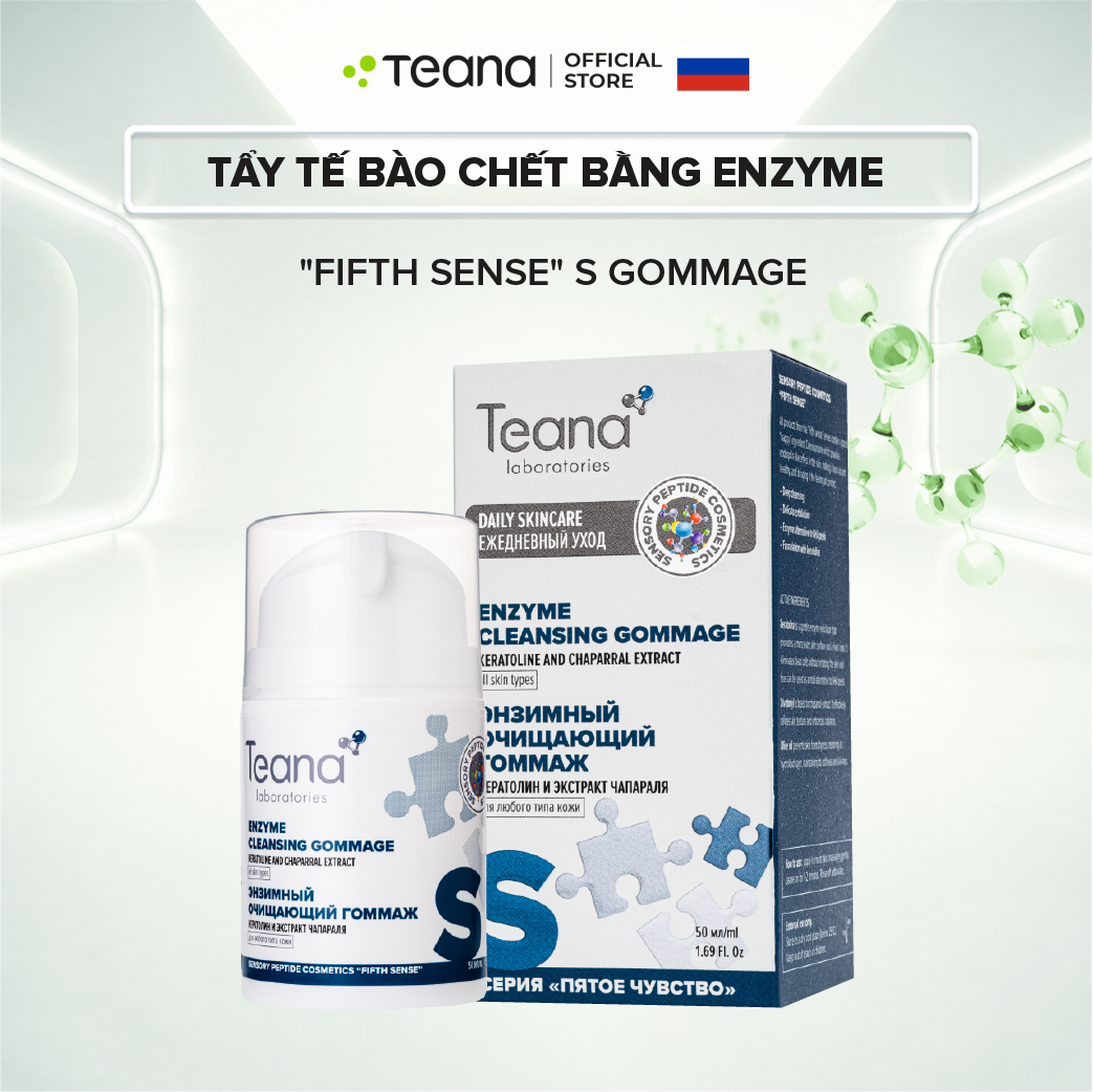 Tẩy tế bào chết bằng enzyme Teana &quot;Fifth Sense&quot; S Enzyme Cleansing Gommage làm sạch sâu lỗ chân lông