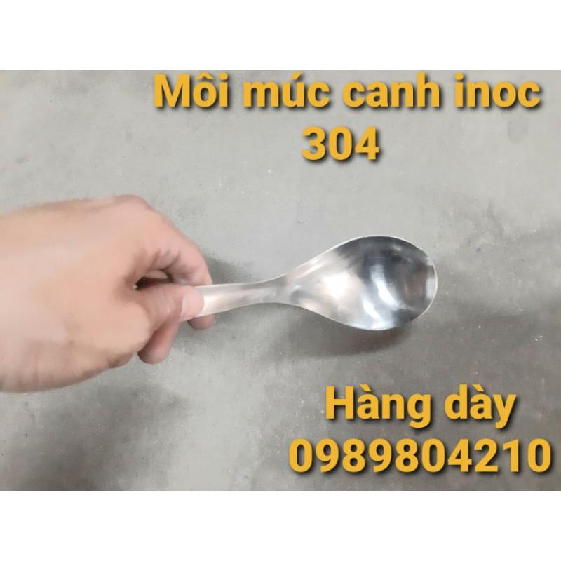 Môi canh inox ,môi múc canh inox ,vá súp không rỉ sáng bóng dày dặn hàng inox bền đẹp