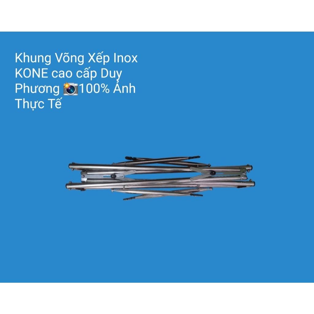 Khung võng xếp inox Kone Duy Phương, combo khung võng inox+ lưới võng giá cực rẻ