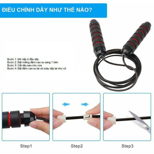 Dây Nhẩy Thể Dục Cao Cấp Loại Lõi Thép