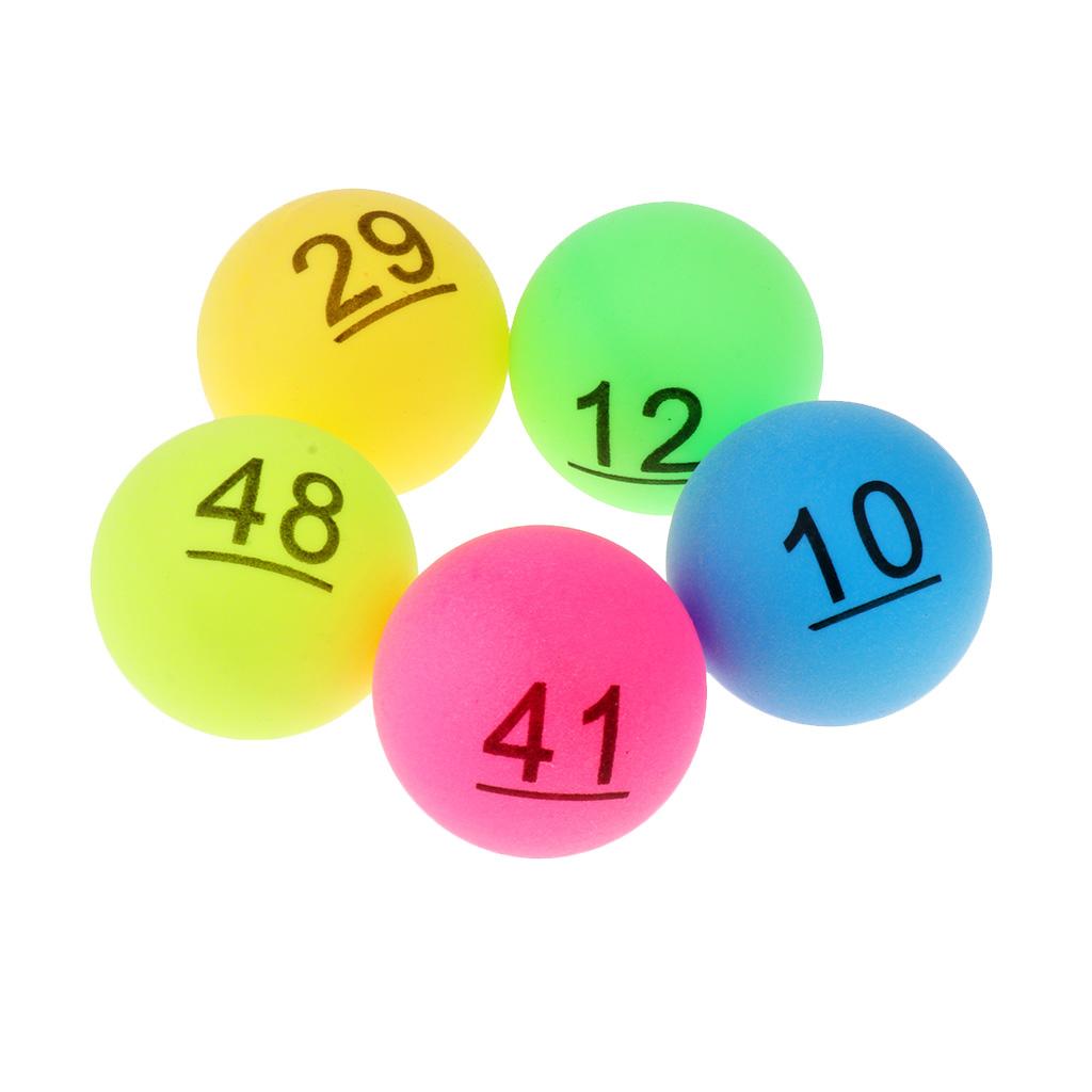 Set of 40 Multi Color Table Tennis Ball Pong Balls Training Aid