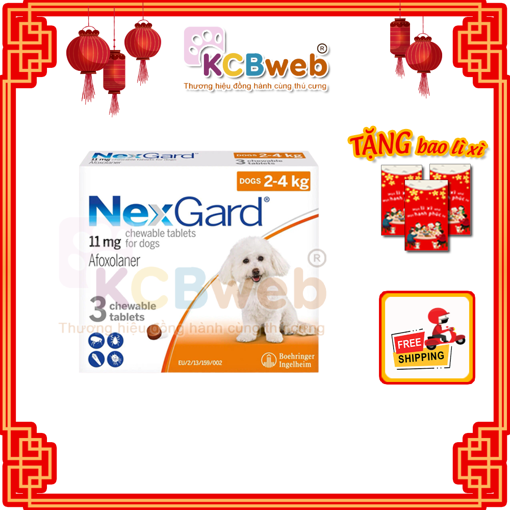Viên NEXGARD ve, bọ nhảy, bọ chét cho thú cưng