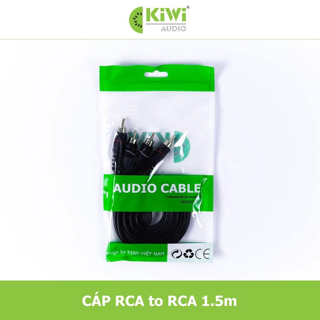 Dây audio Kiwi cao cấp 2 AV hoa sen ra 2 AV, lõi đồng, hàng chính hãng