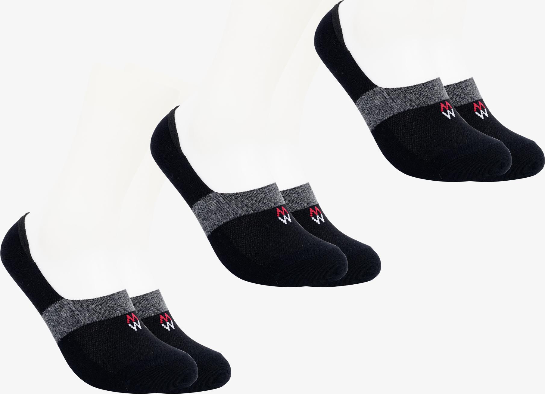 Combo 3 Đôi Tất Hàilười Cùng Màu Cotton Thương Hiệu Mrm Manlywear - Đen - Free Size