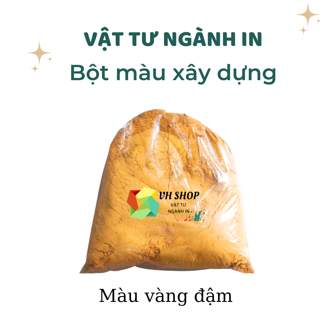 Bột màu xây dựng pha màu thạch cao, pha vôi quét, pha màu cho keo chà ron, tạo màu trên gạch, vỉa hè hay chậu cây kiểng