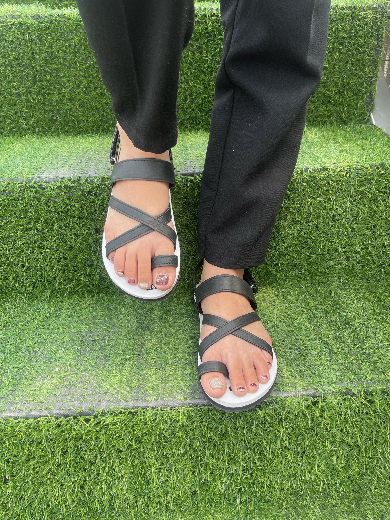 dép sandals nữ A112 đen