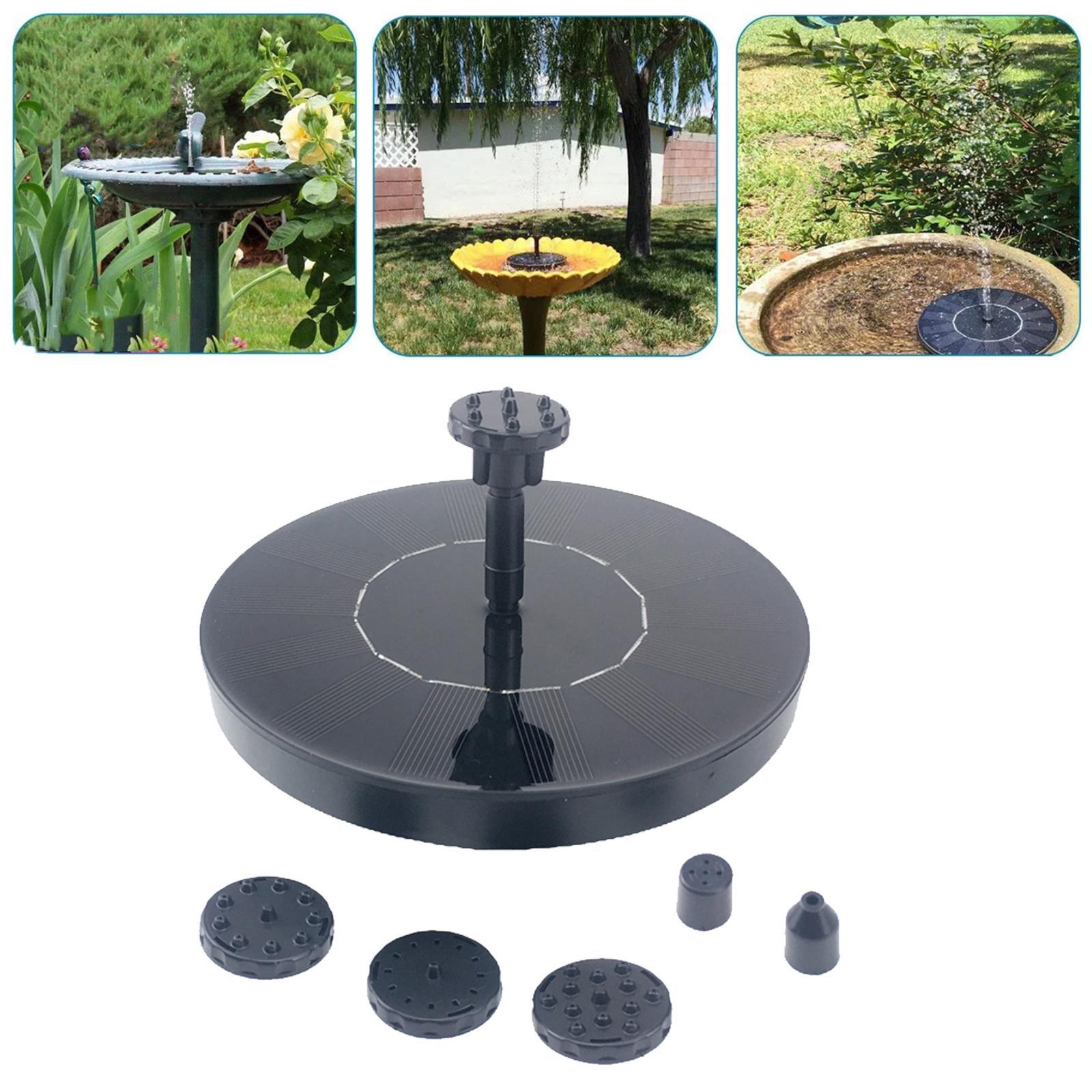 2x Powered Fountain Bird Bath Water Pump for Garden Pond Aquarium Decoration