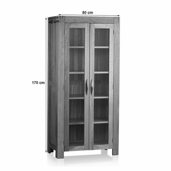 Tủ trưng bày 2 cánh kính Alto gỗ sồi
