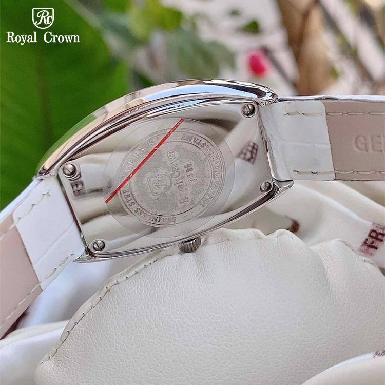 Đồng Hồ Nữ Chính Hãng Dây Da Royal Crown 3635 Chống Nước Chống Xước