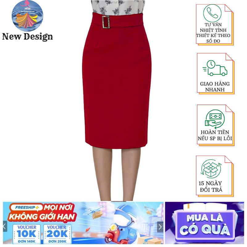 Chân váy bút chì ngắn hàng thiết kế kèm khóa xi cao cấp chân váy công sở form chuẩn thanh lịch BC15