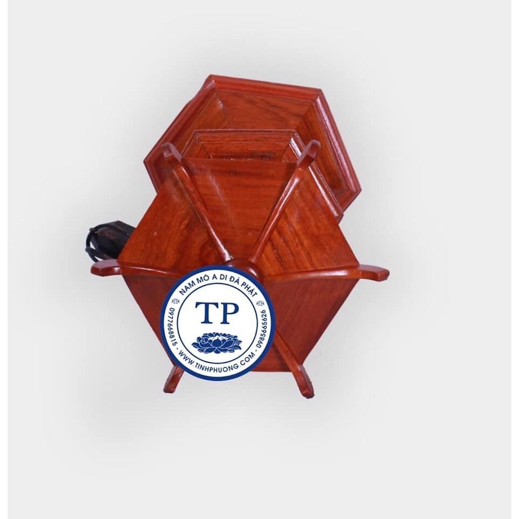 Cặp đèn Thờ gỗ hương Phun sơn PU bóng KH12832
