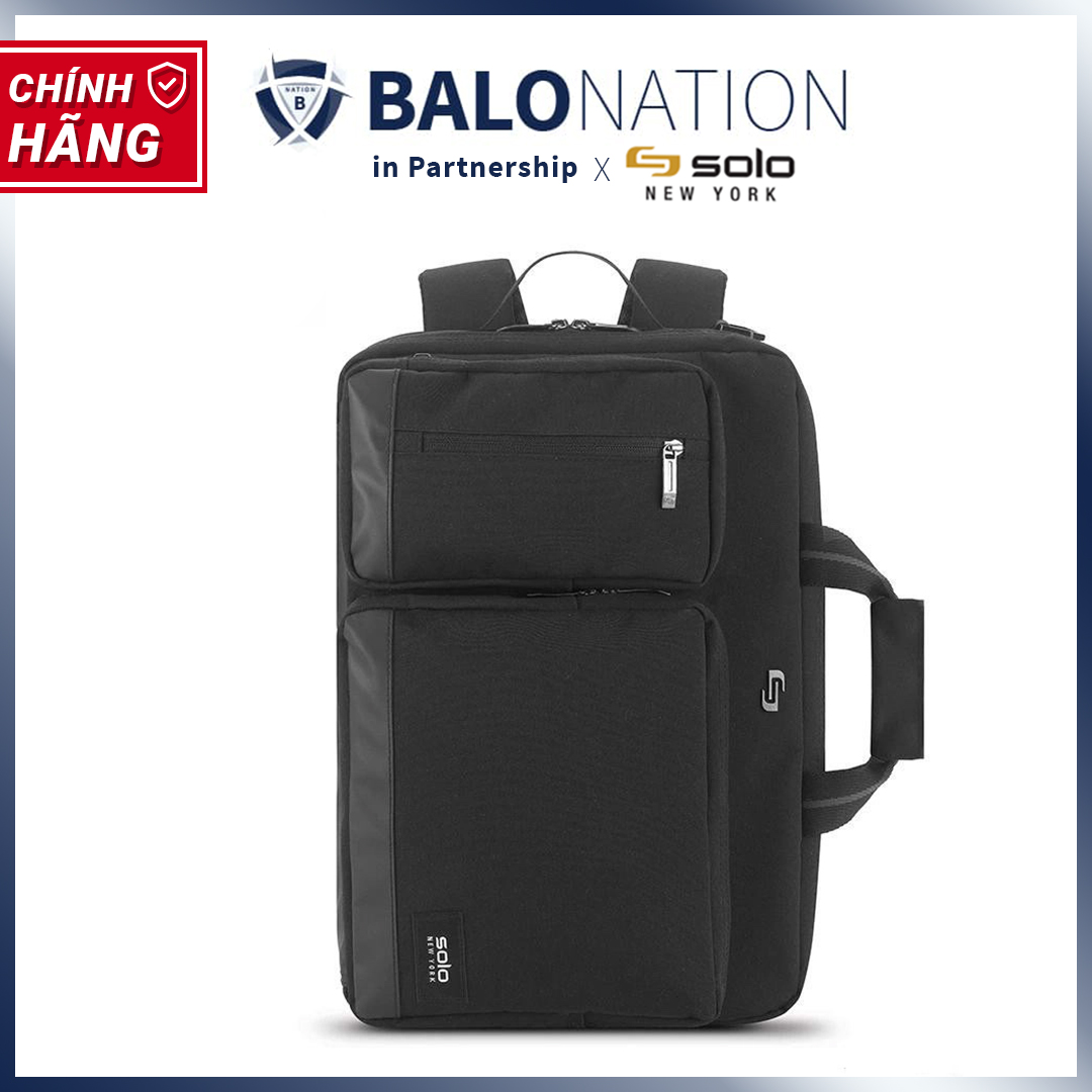 Balo / Túi Xách Laptop 15.6 inch  SOLO Downtown Duane Hybrid Black UBN310-4 - Hàng Chính Hãng