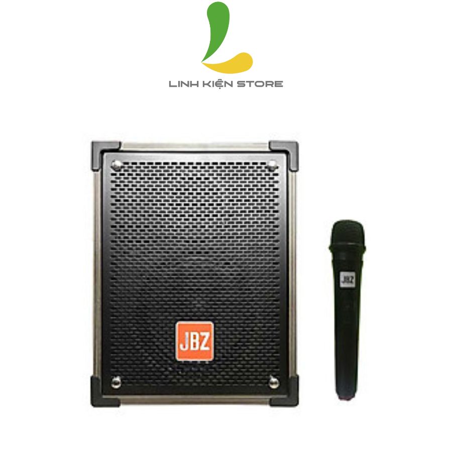 Loa kéo di động JBZ NE-106 - Loa karaoke thùng gỗ siêu chất 2 lớp bass 2 tấc, công suất 120w kèm micro không dây cao cấp - Hàng nhập khẩu