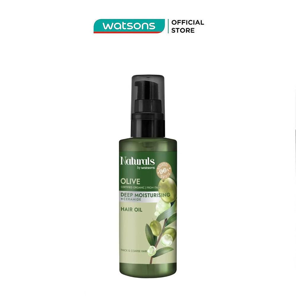 Dầu Dưỡng Tóc Naturals By Watsons Deep Moisturishing Dưỡng Ẩm Sâu Chiết Xuất Olive 100ml