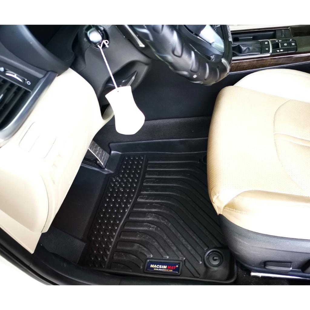 Hình ảnh Thảm lót sàn xe ô tô Kia Optima 2016- 2021 Nhãn hiệu Macsim chất liệu nhựa TPE cao cấp màu đen
