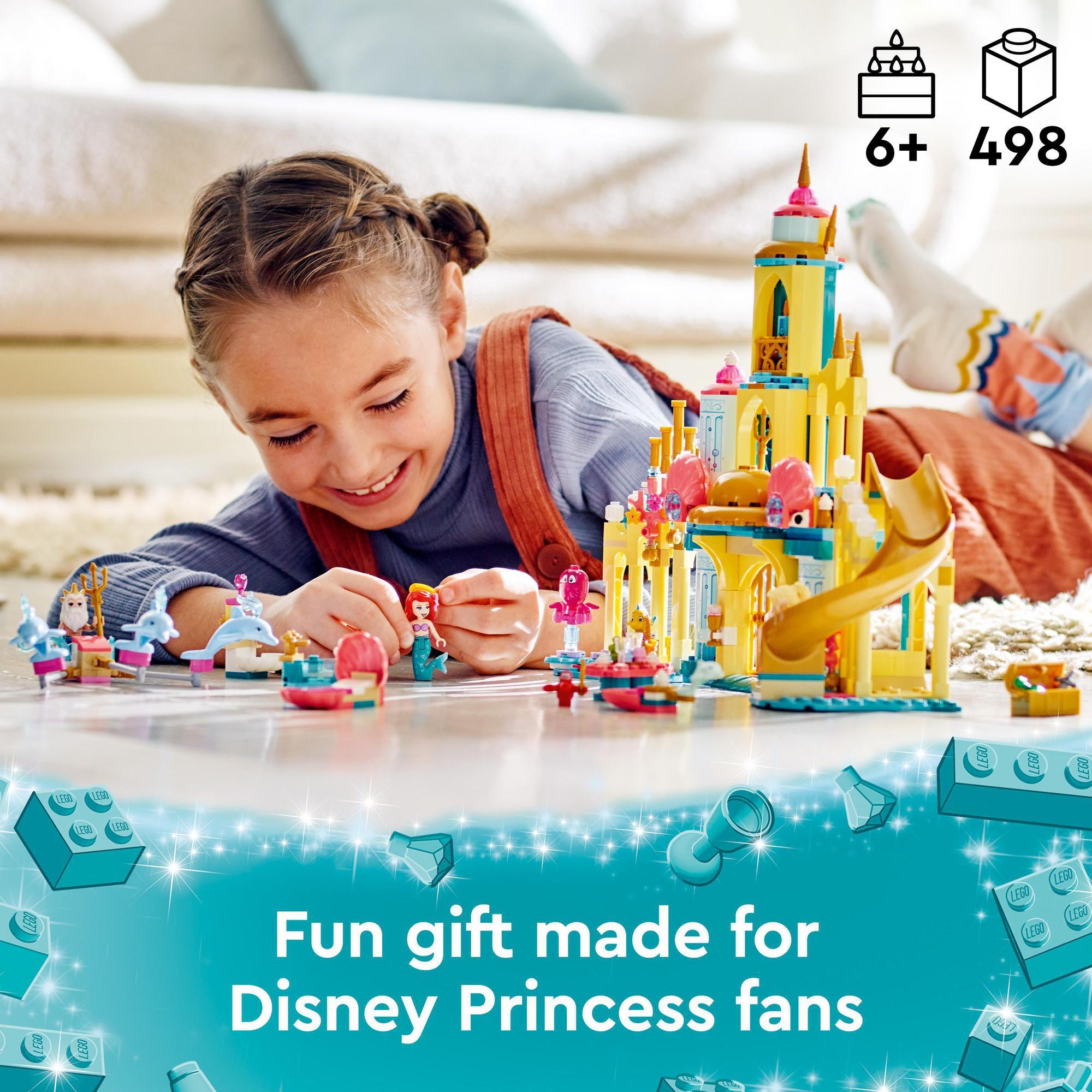 LEGO Disney Princess 43207 Lâu Đài  Của Công Chúa Ariel (498 chi tiết)