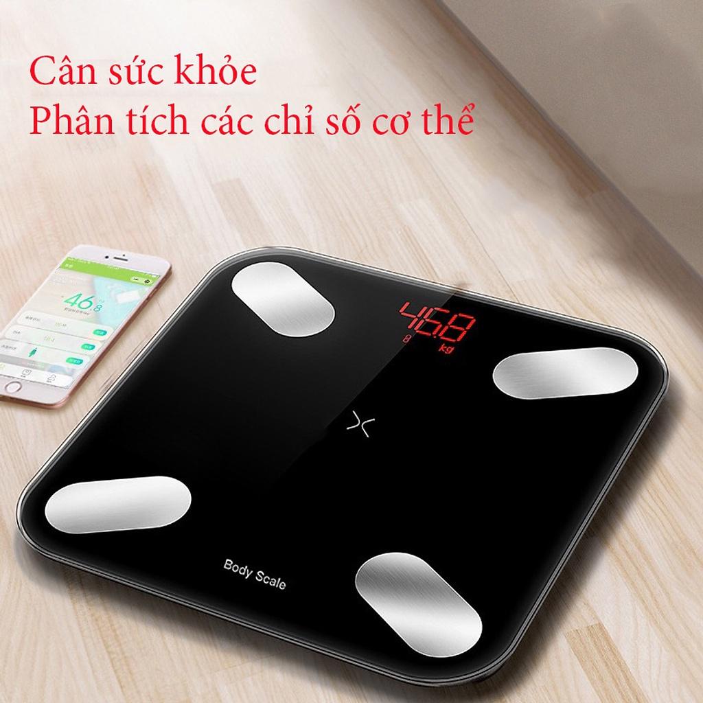 Cân sức khỏe điện tử thông minh phân tích cơ thể Perfect, cân đo độ béo, mỡ, lượng nước, cơ bắp