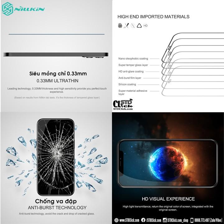 KÍNH CƯỜNG LỰC DÀNH CHO ĐIỆN THOẠI IPHONE 12 MINI - 12 - 12 PRO - 12 PRO MAX NILLKIN CP+PRO 2.5D