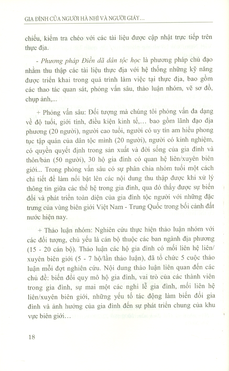 Gia Đình Của Người Hà Nhì Và Người Giáy Ở Vùng Biên Giới Việt Nam - Trung Quốc (Sách Chuyên Khảo) -  Viện Dân Tộc Học; TS. Hoàng Phương Mai chủ biên