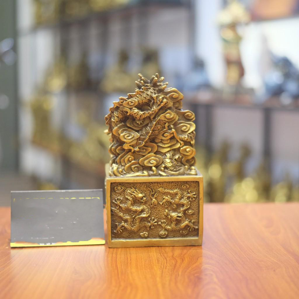 Ấn Rồng Bằng Đồng, Cửu Long Kim Ấn, Vật Phẩm Phong Thủy